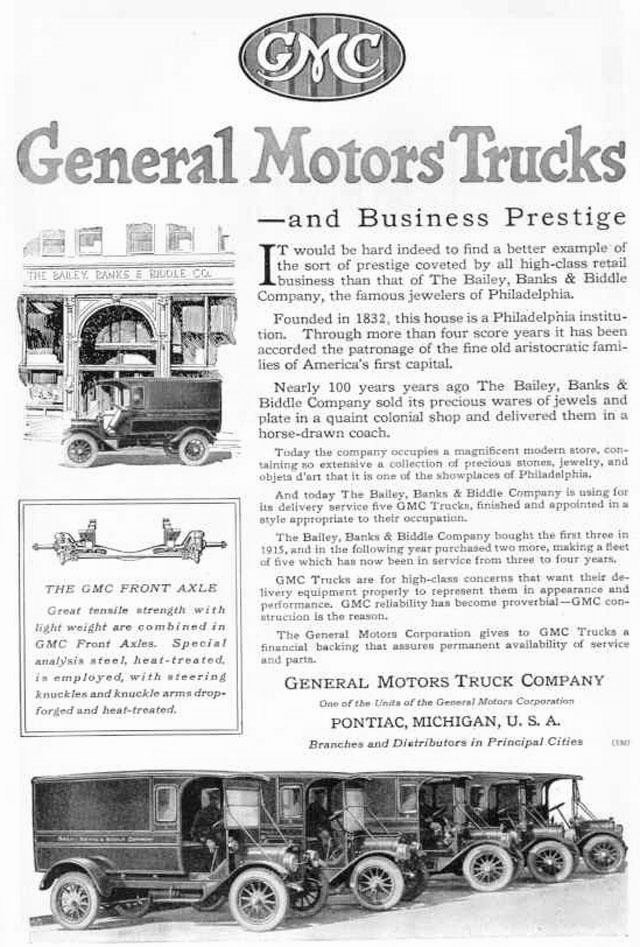 1919 GMC General Motors Trucks - In Business Prestige